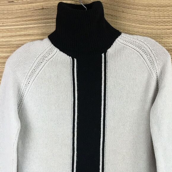 Theory Wool Colorblock Angine S Loryelle Turtleneck Sweater - Size XS - Picture 7 of 12